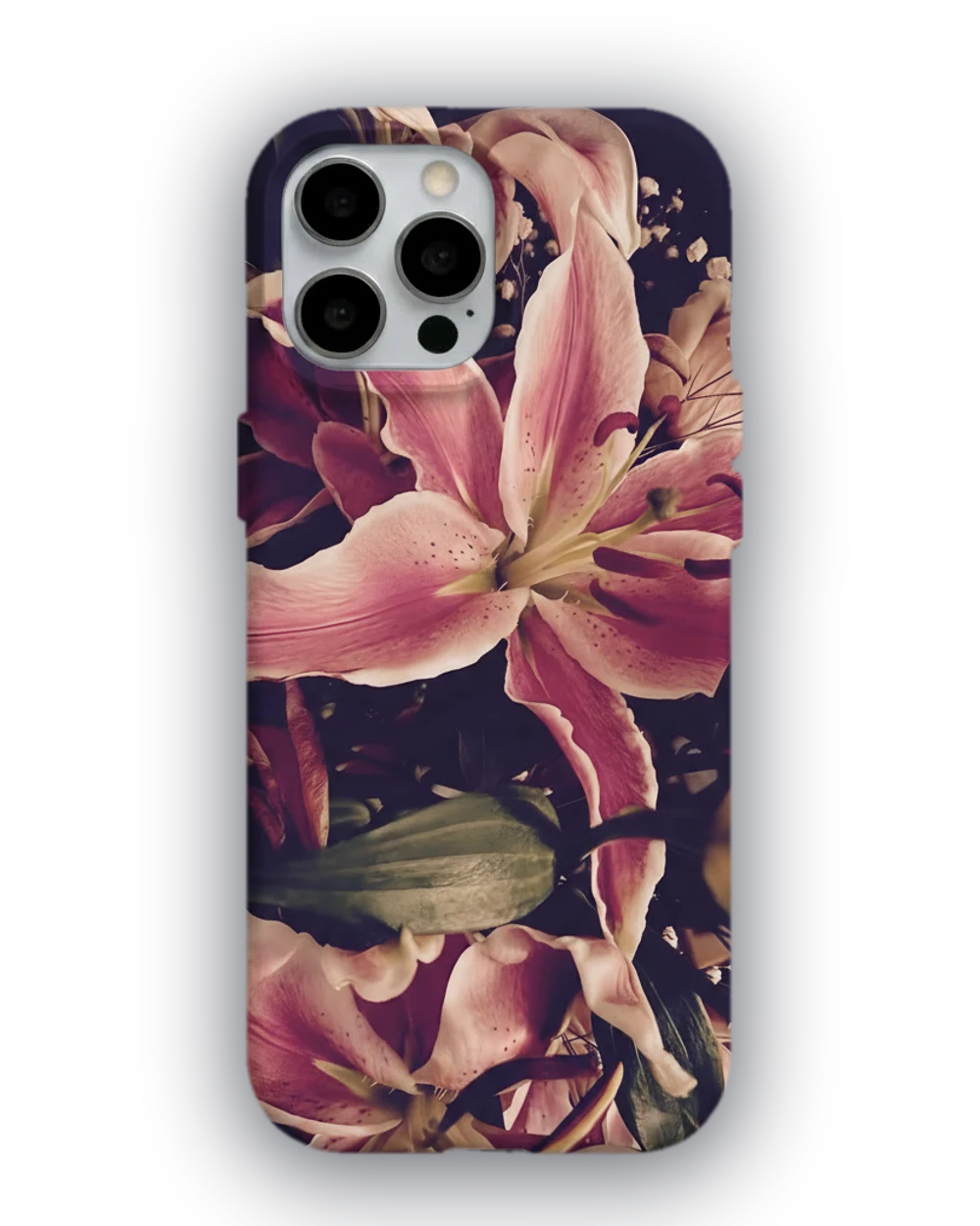 Pembe Zambak Bahçesi telefon kılıfı