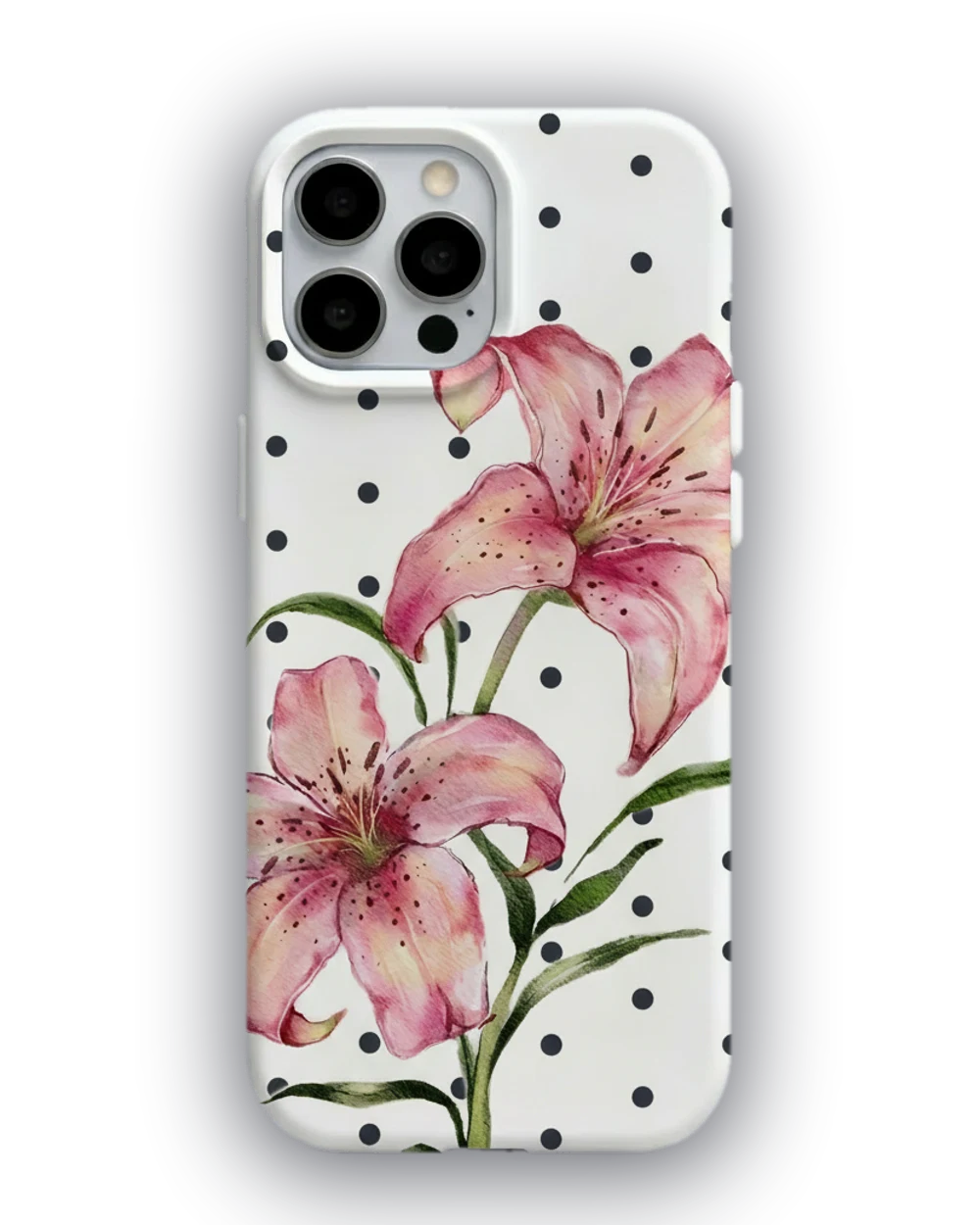 Pembe Zambak Puantiye telefon kılıfı