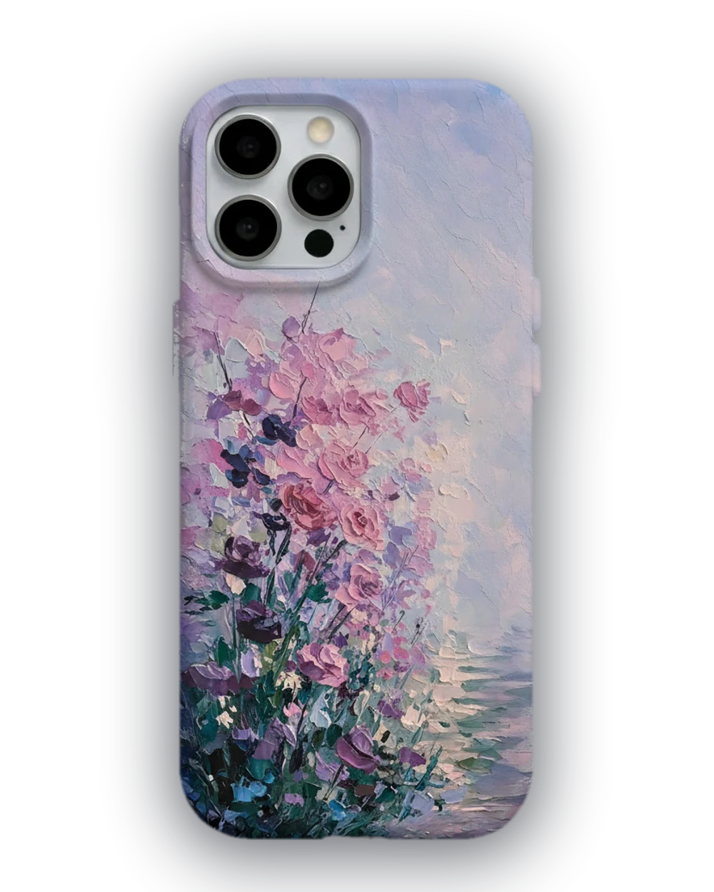 Pembe Çiçek Tablo telefon kılıfı