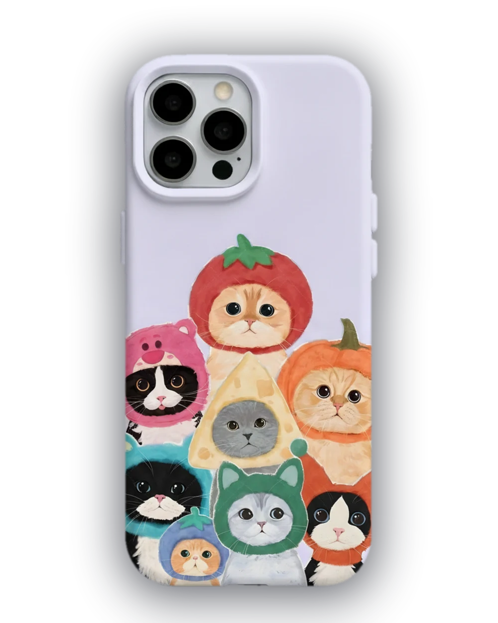 Meyveli Kediler telefon kılıfı