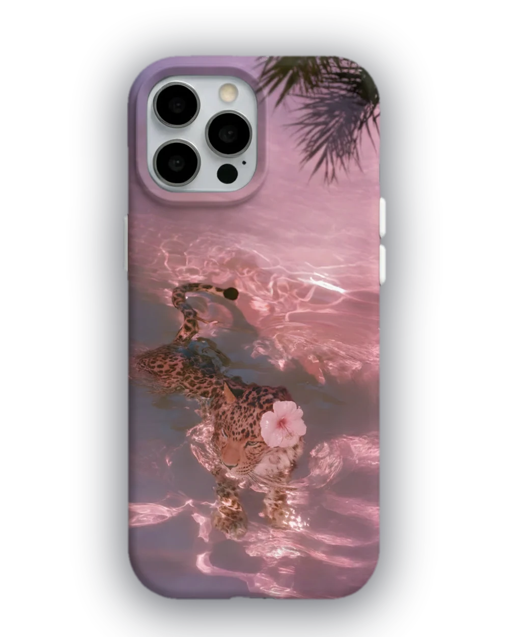 Pembe Rüya Leopar telefon kılıfı